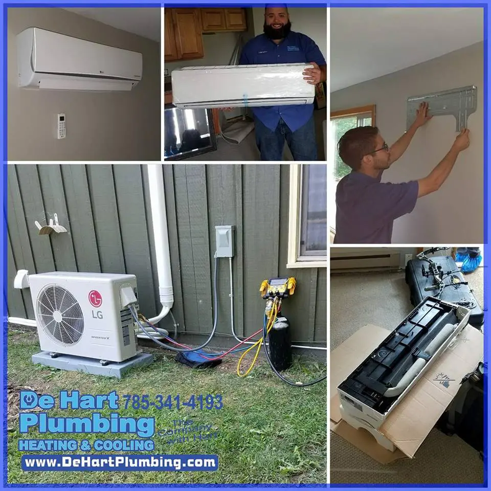 Ductless HVAC System By DeHart Plumbing Junction City Manhattan KS